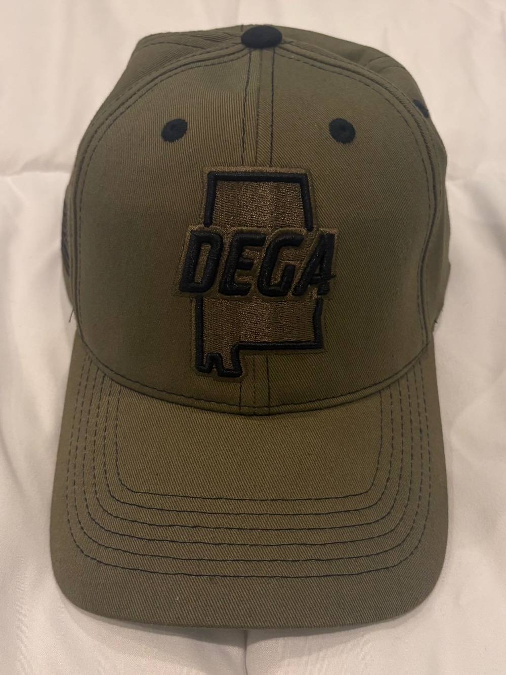 Nascar Army Green DEGA (Talladega) Logo Baseball Cap